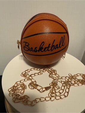 Mini Basketball Crossbody Bag - Brown
